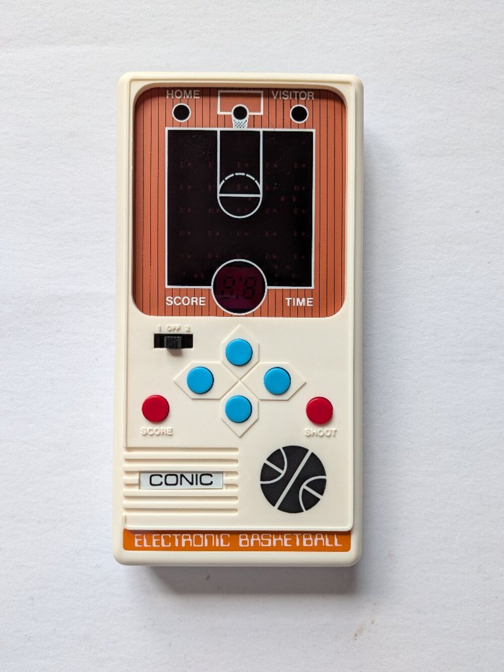 Conic Basketball Vintage Electronic Handheld Arcade Game CIB